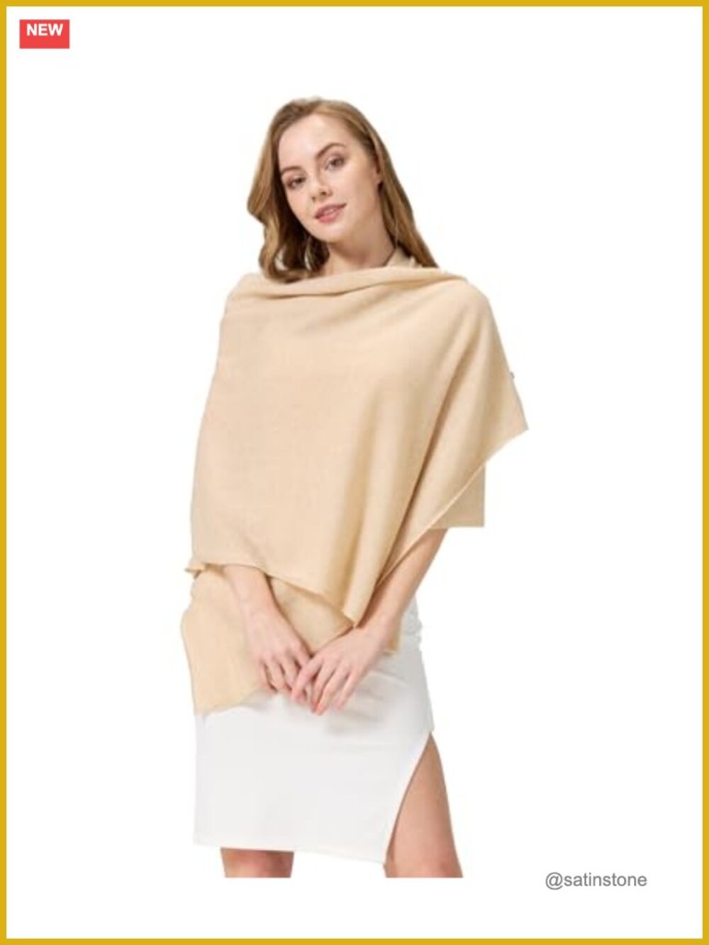 100% Cashmere Shawl Wrap Lightweight Travel Scarf Gift Box